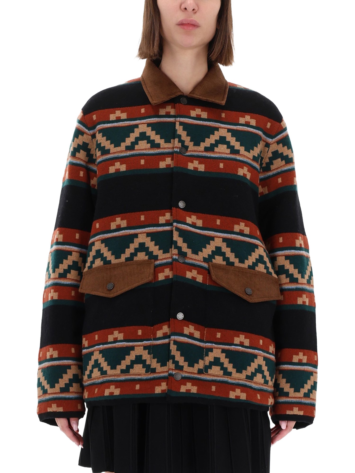 Guest In Residence Western Industry Quilted Wool And Cashmere-blend Jacket In Multi