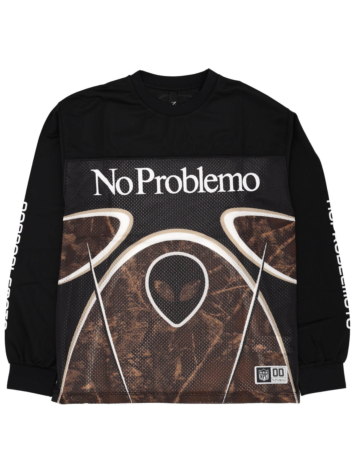 No Problemo "alien Ls Moto" Sweatshirt In Black