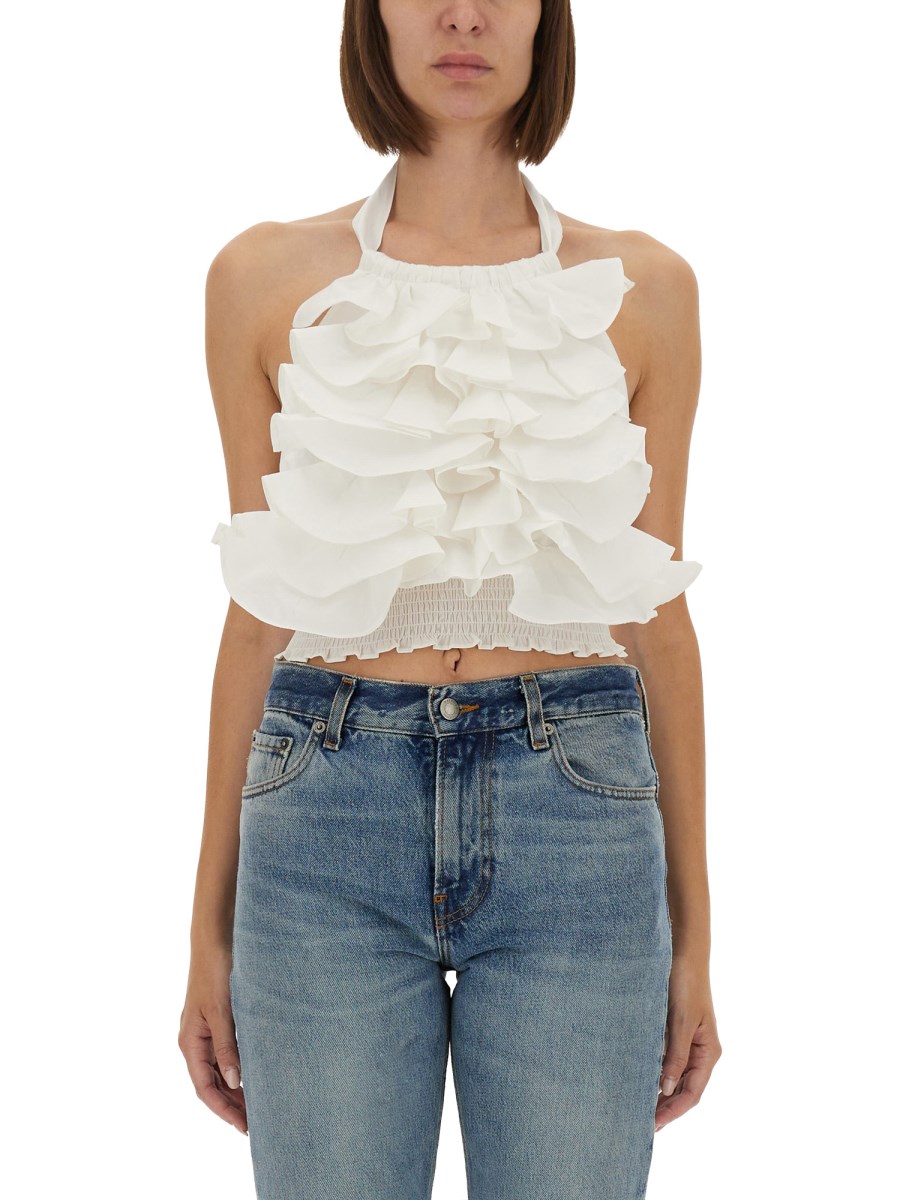 TOP CYPRUS LAYER CON VOLANT 