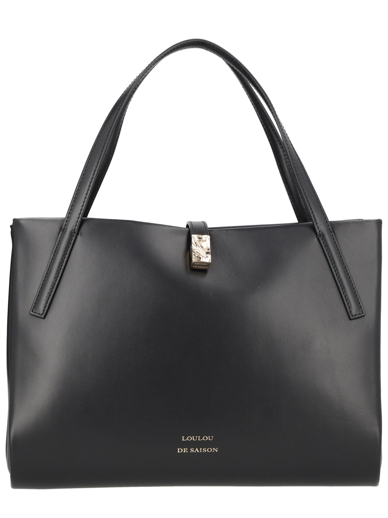 Loulou De Saison Black Calfskin Handbag In Neutral