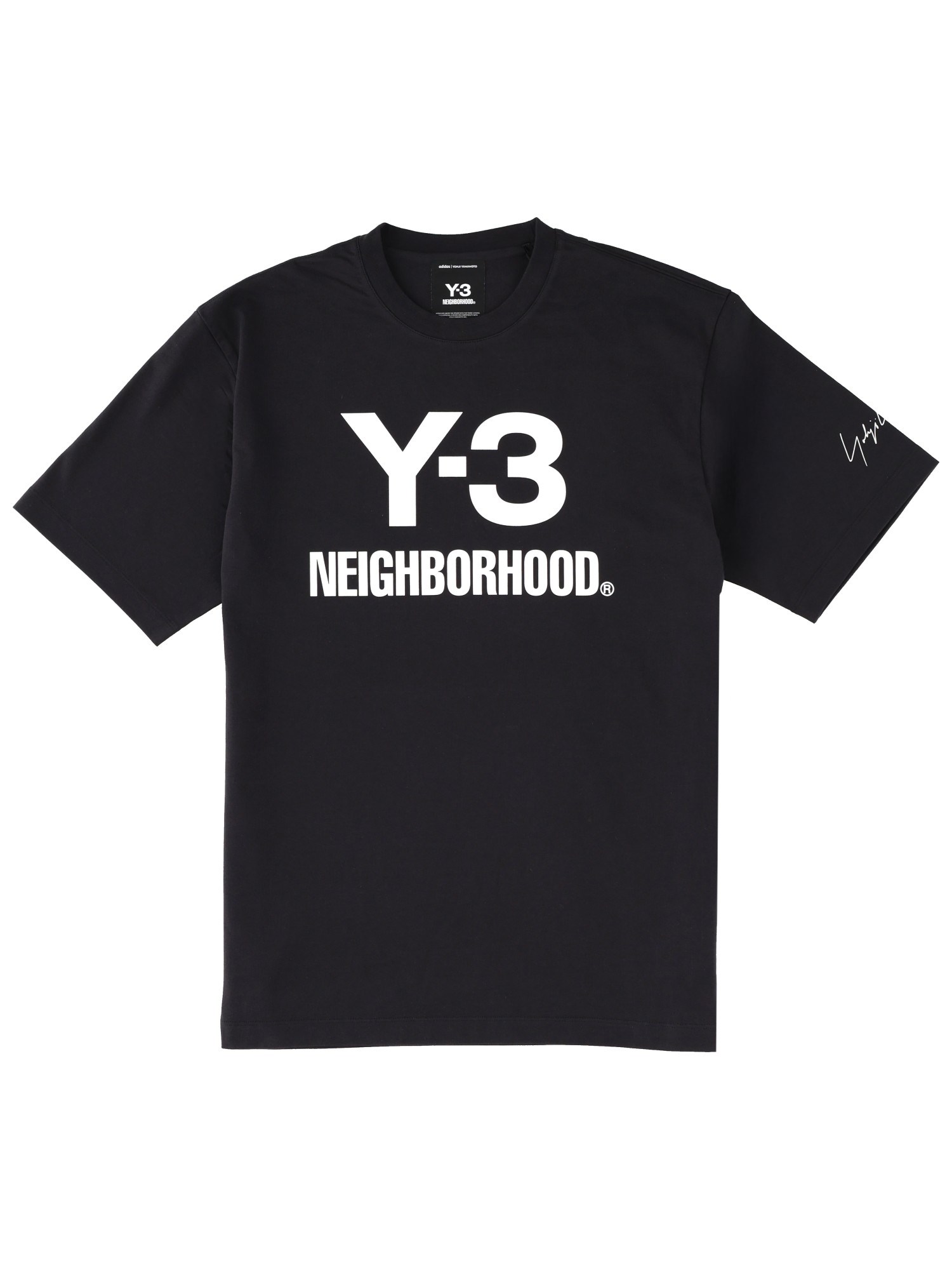 Y - 3 Neighborhood T-shirt With Logo Y - 3 X Neighborhood In Black