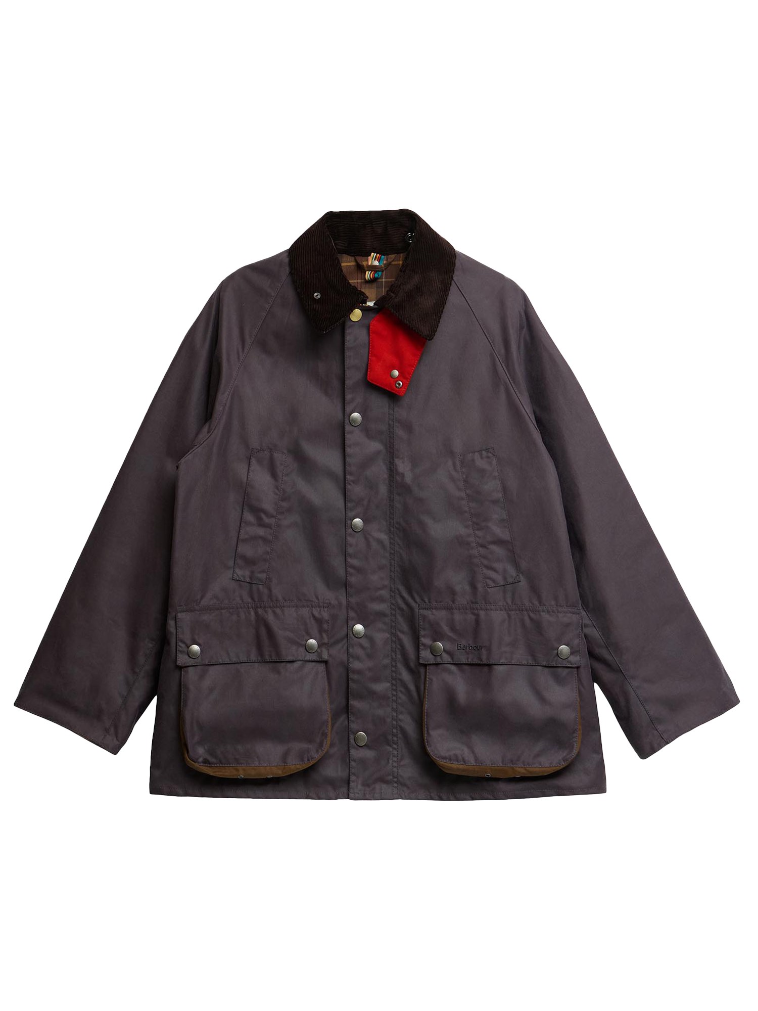 Paul Smith X Barbour Waxed Cotton Jacket In Purple