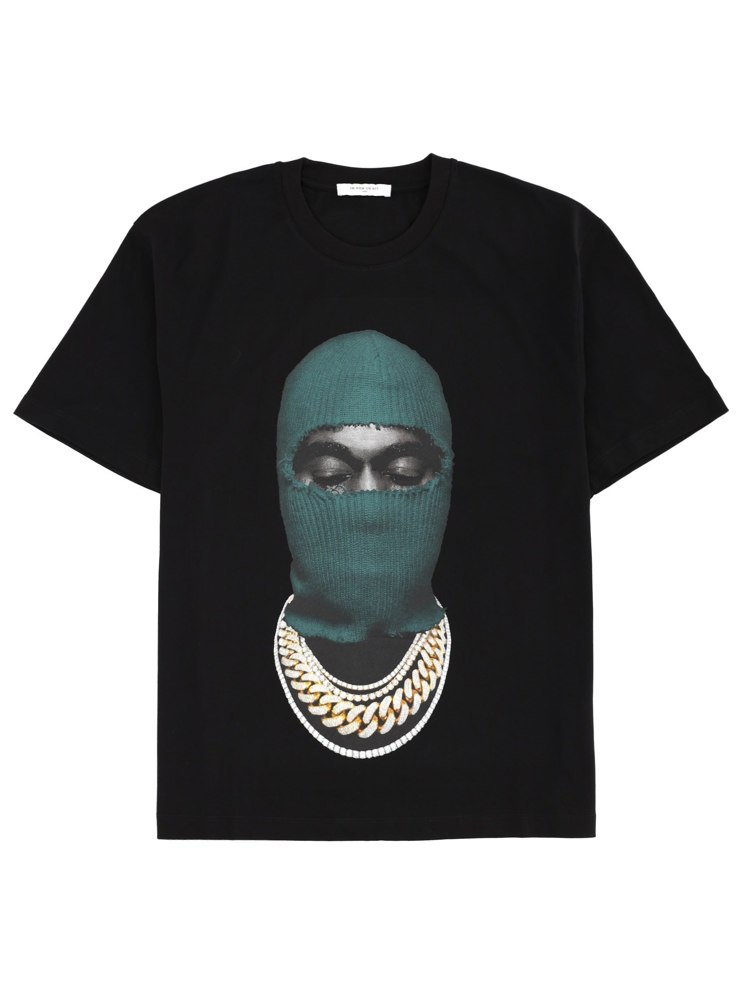 Ih Nom Uh Nit Graphic Print Short Sleeve Crew Neck T-shirt In Black