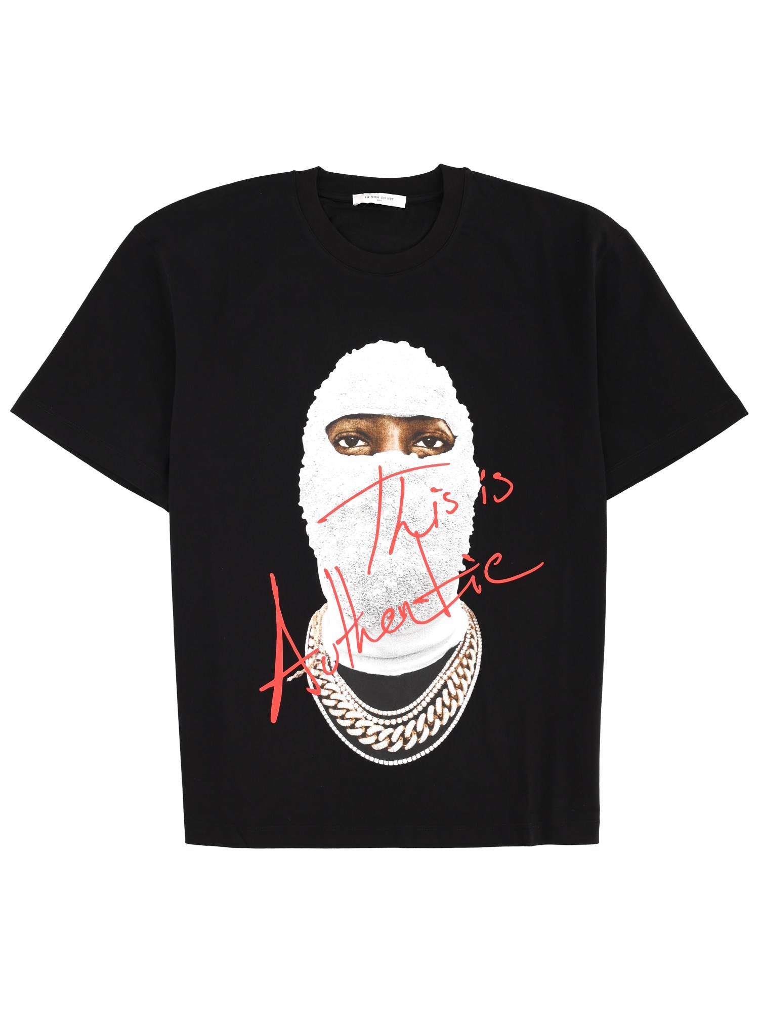 Ih Nom Uh Nit Graphic Print Crew Neck Short Sleeve T-shirt In Blue