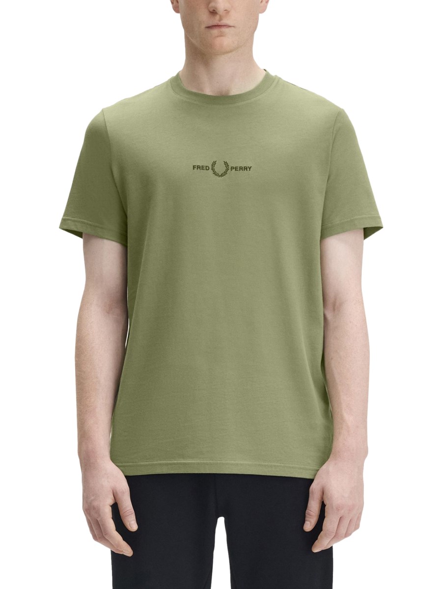 T-SHIRT CON LOGO RICAMATO