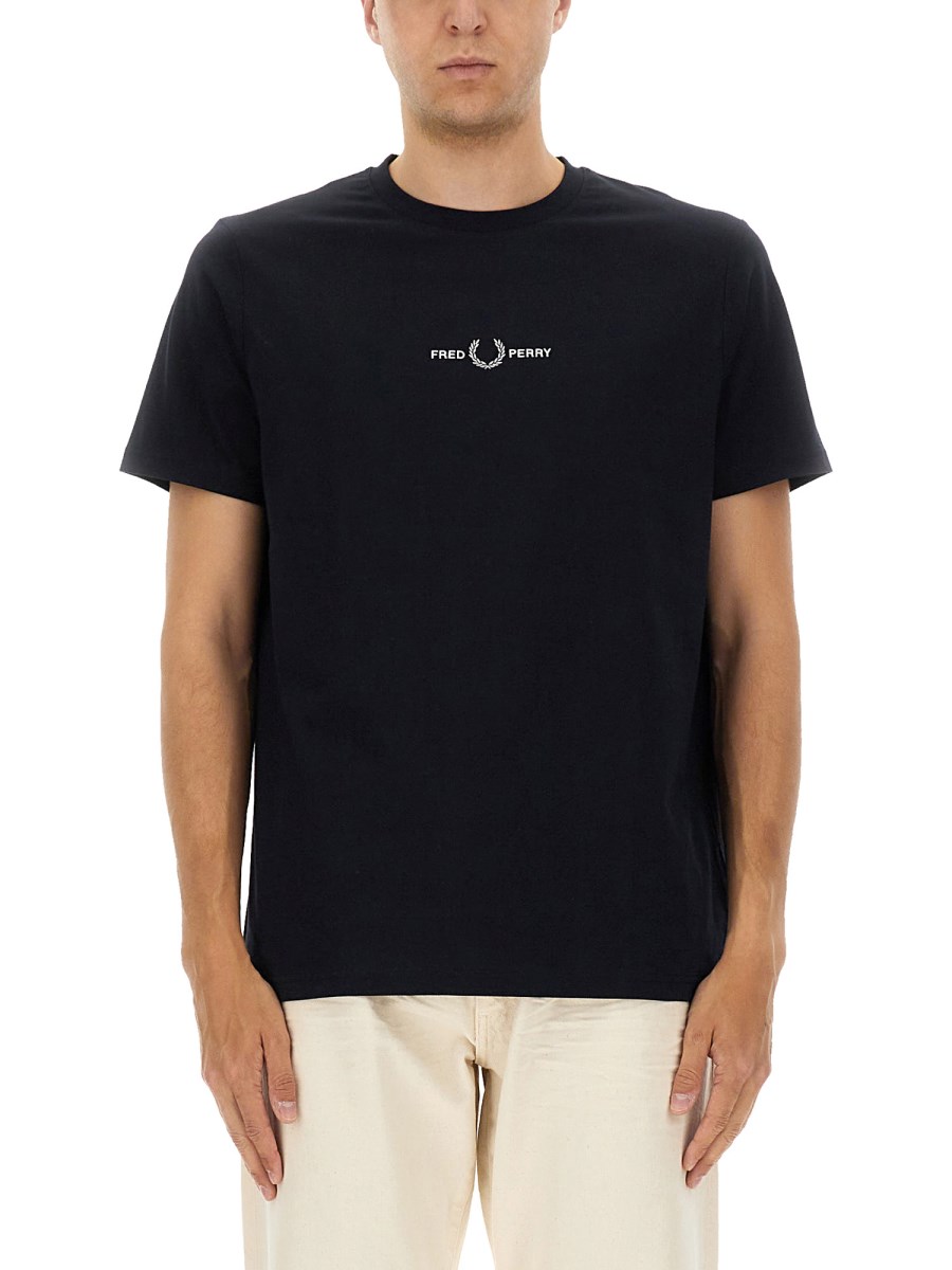 T-SHIRT CON LOGO RICAMATO