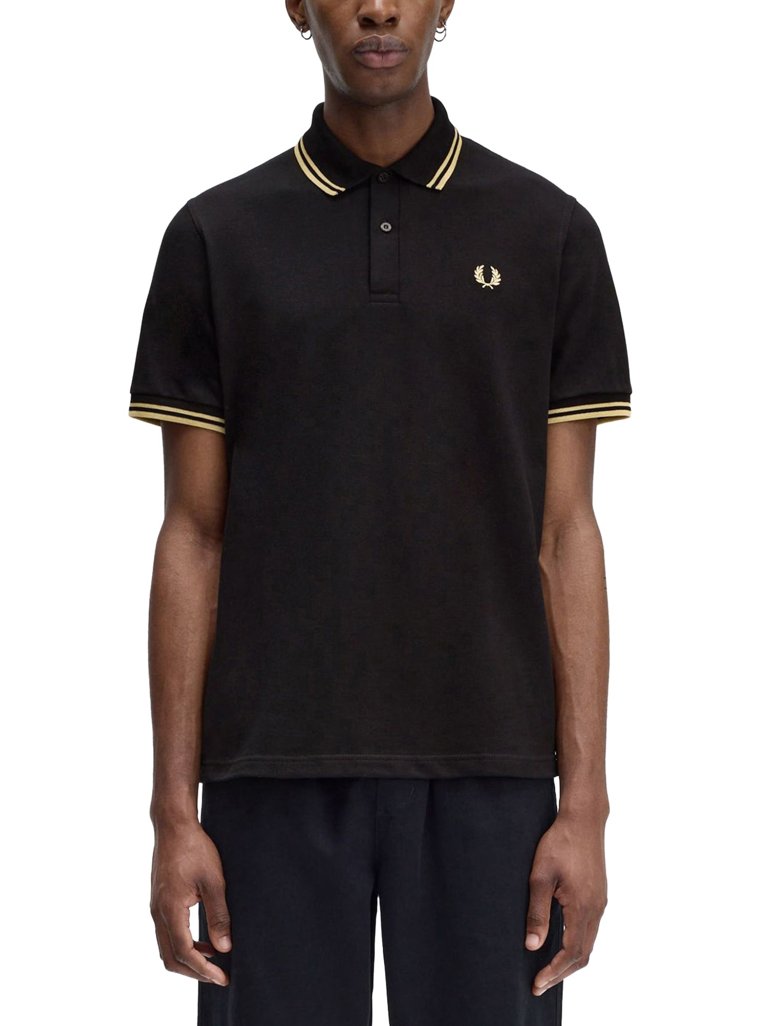 Fred Perry Twin Tipped Polo T Shirt Green