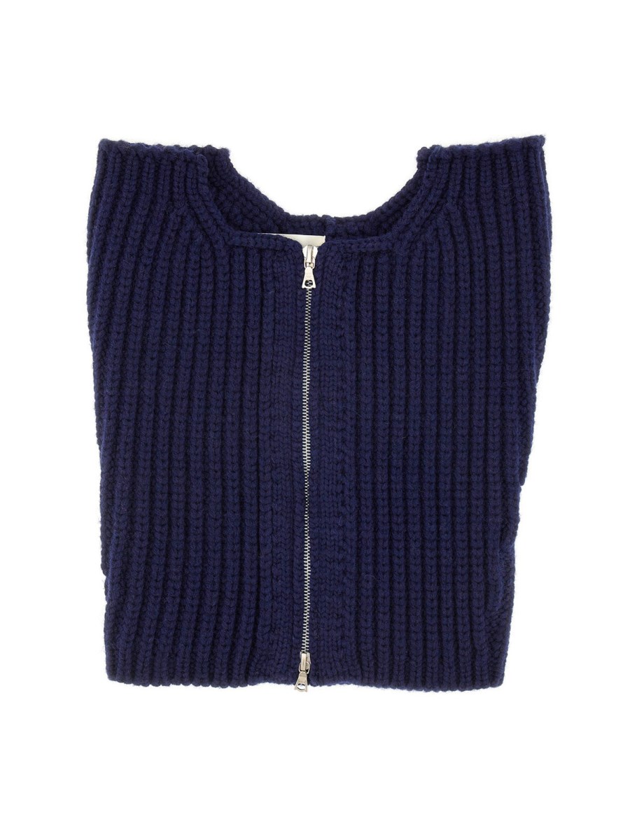 SCALDACOLLO IN LANA CON ZIP