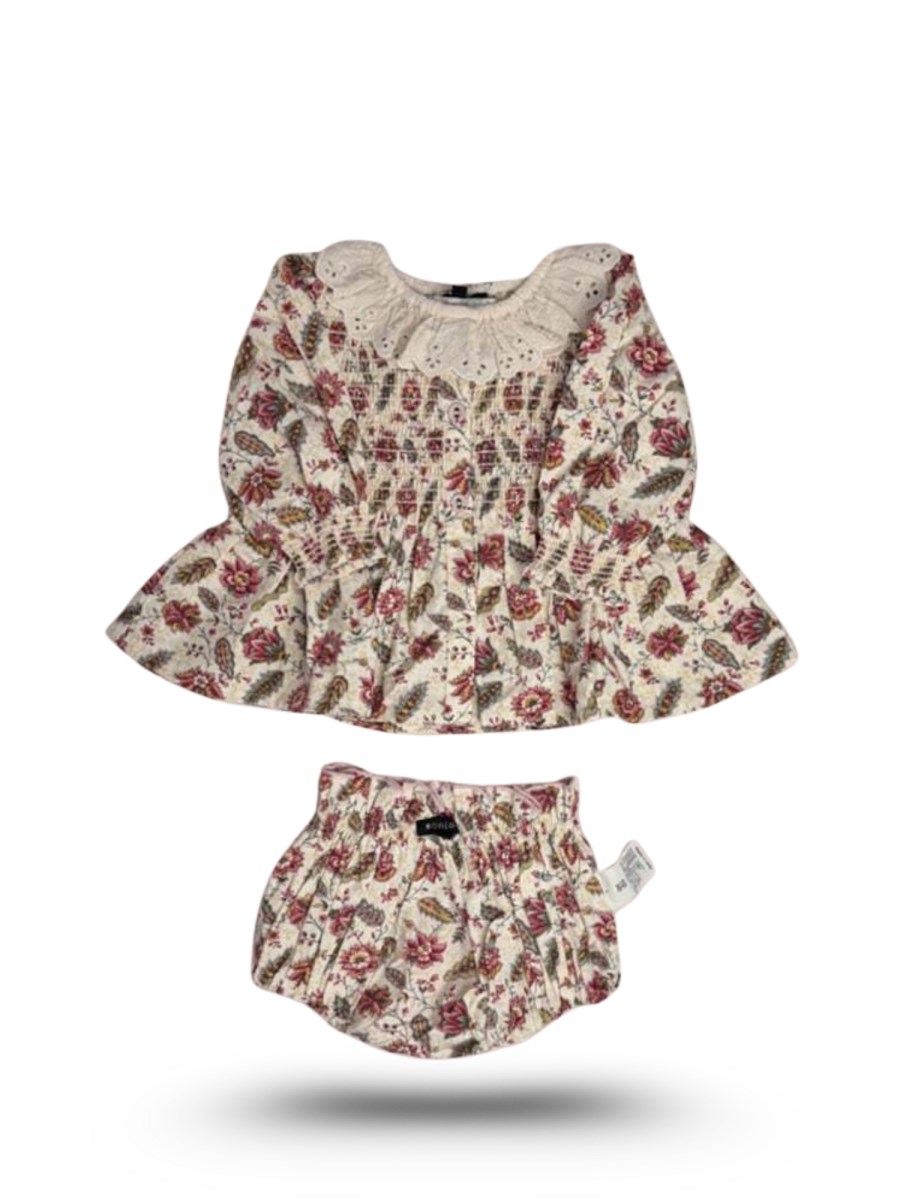 SET VESTITO CON PANTALONCINI REVERSIVIBILI