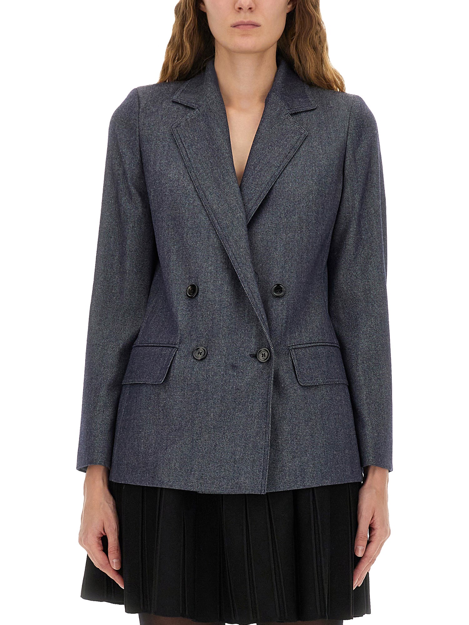 Max Mara Wool Jacket In Black