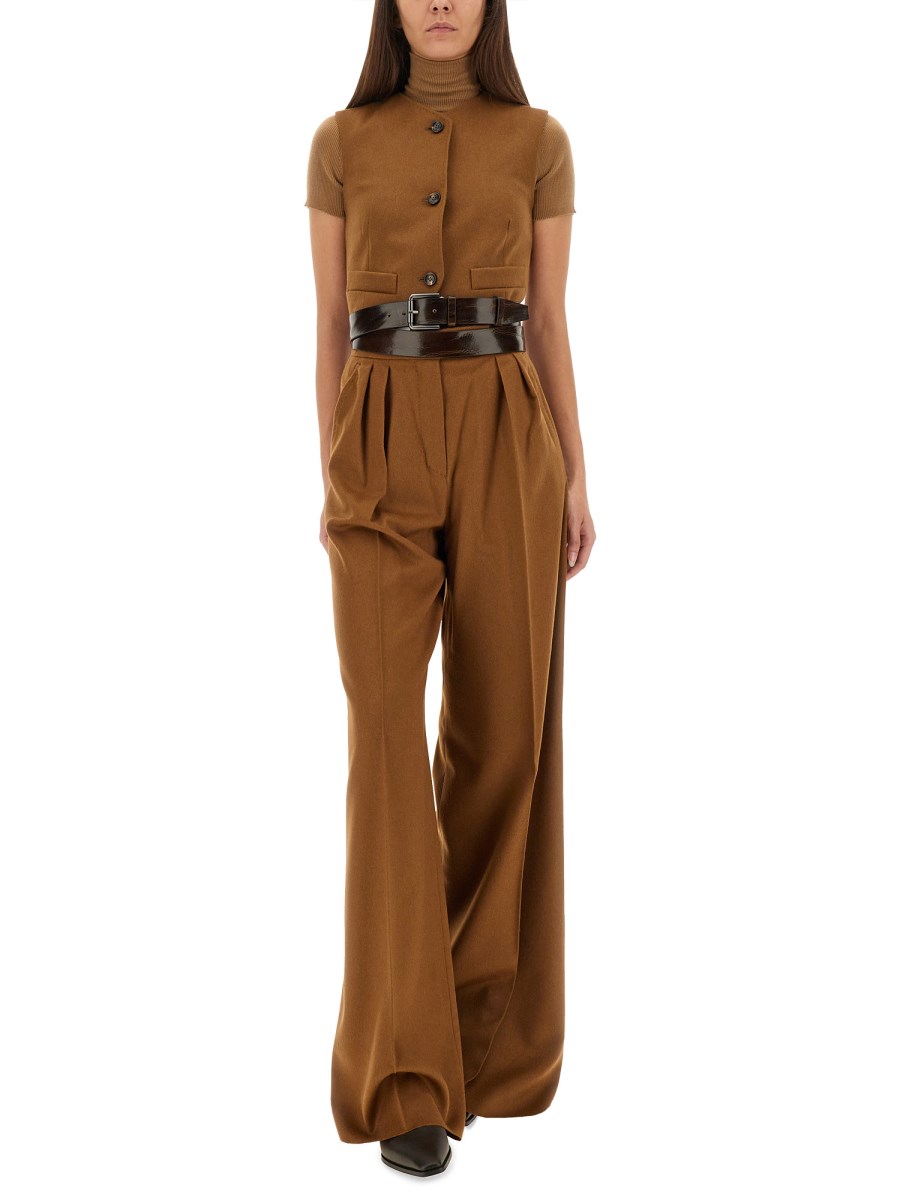 GILET EDDA IN PELO DI CAMMELLO