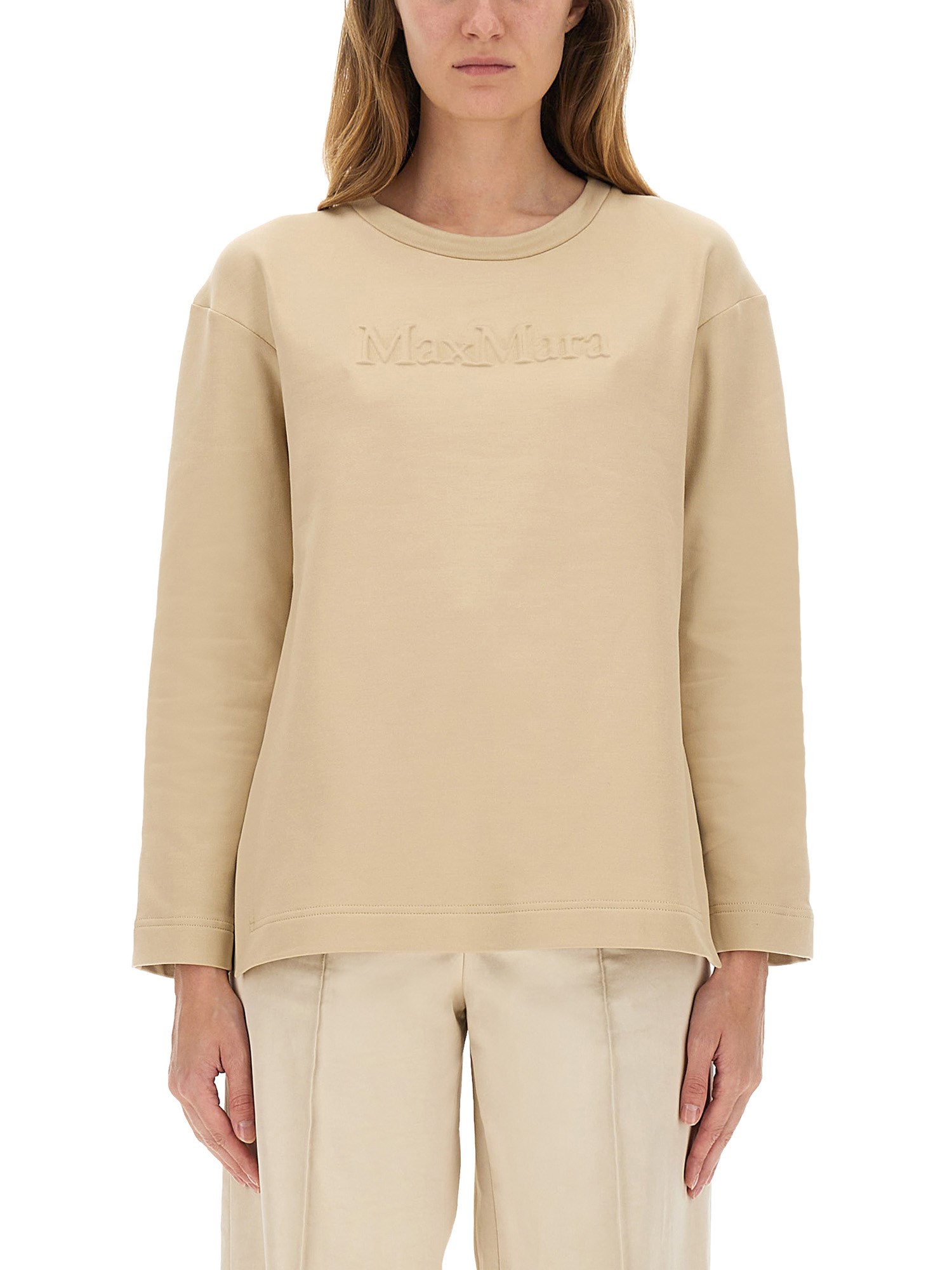 Max Mara "berma" Sweatshirt In Sand