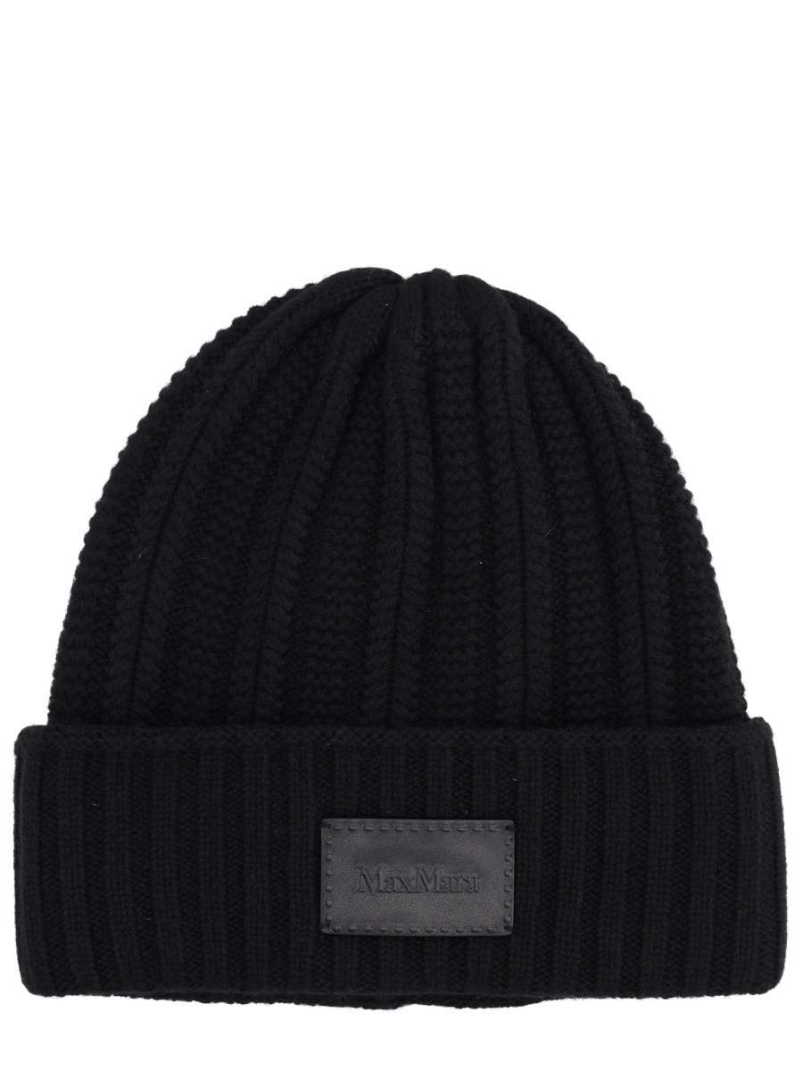 BERRETTO IN CASHMERE CON LOGO 