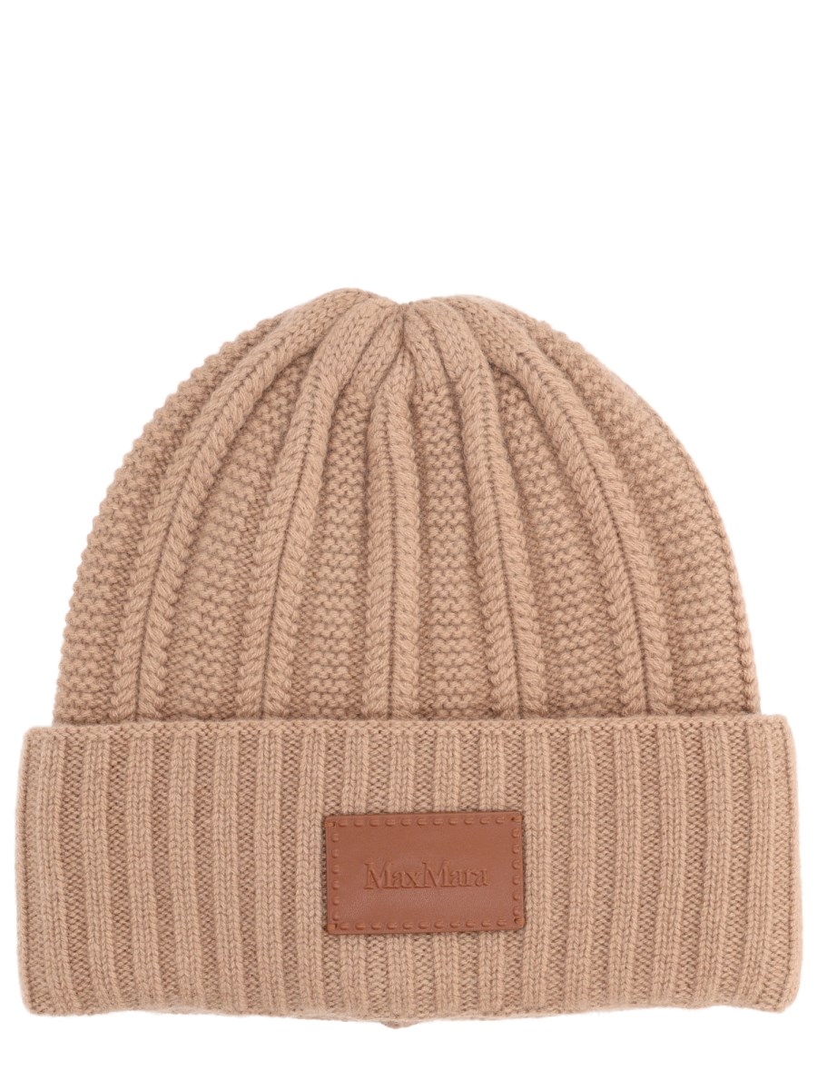 BERRETTO IN CASHMERE CON LOGO 