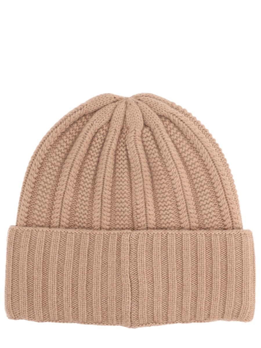 BERRETTO IN CASHMERE CON LOGO 
