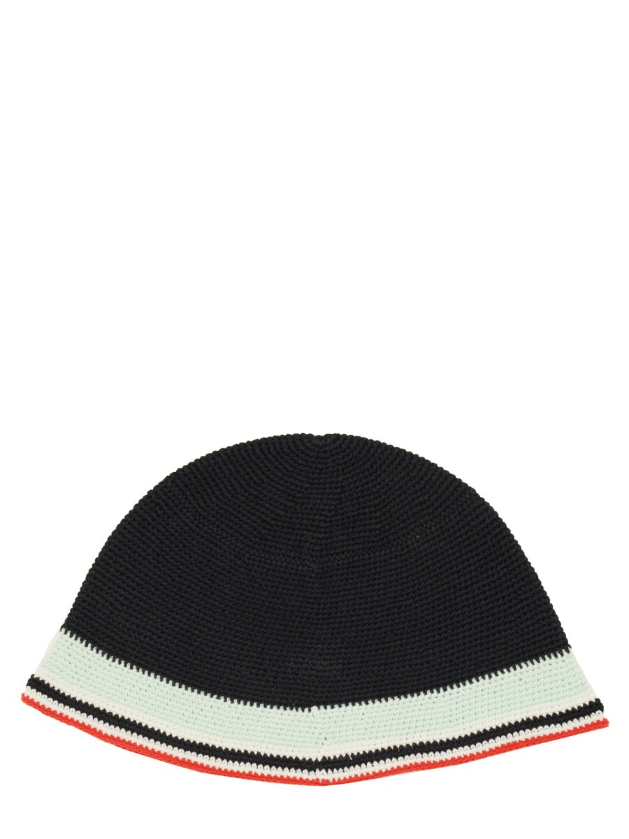 CAPPELLO CROCHET CON LOGO