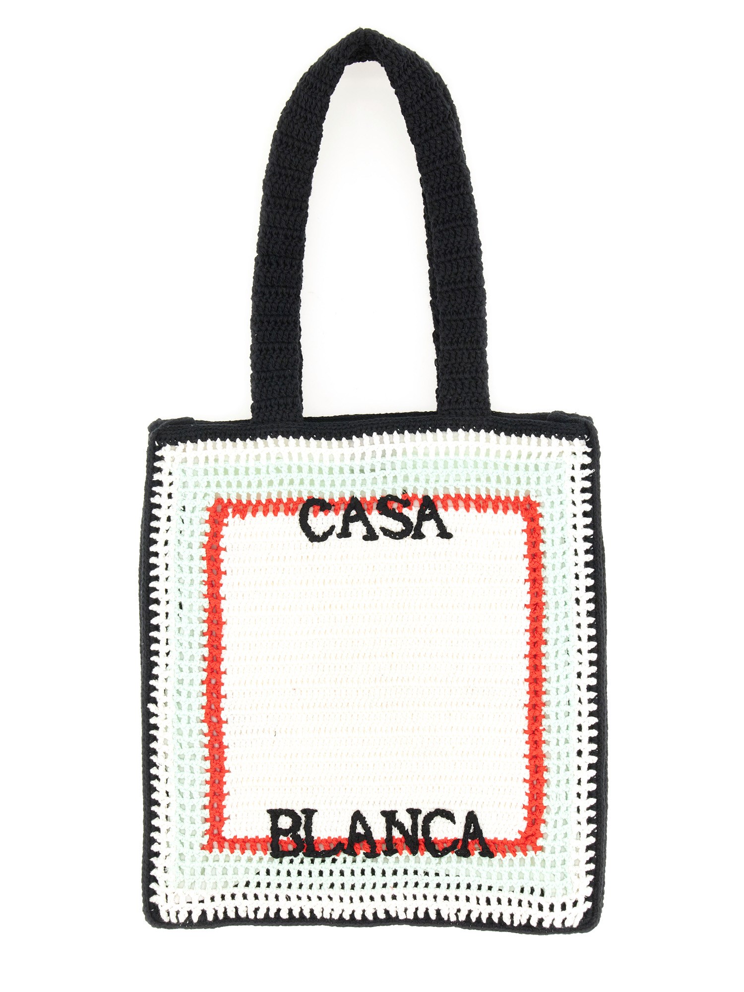 Casablanca Crochet Bag In White