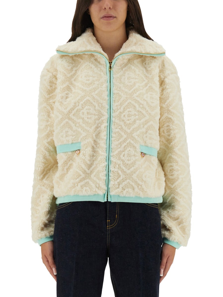 GIACCA IN PILE CON MONOGRAMMA