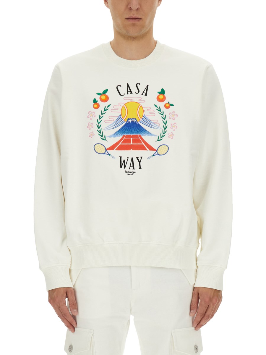 FELPA CON RICAMO CASA WAY MOUNTAIN