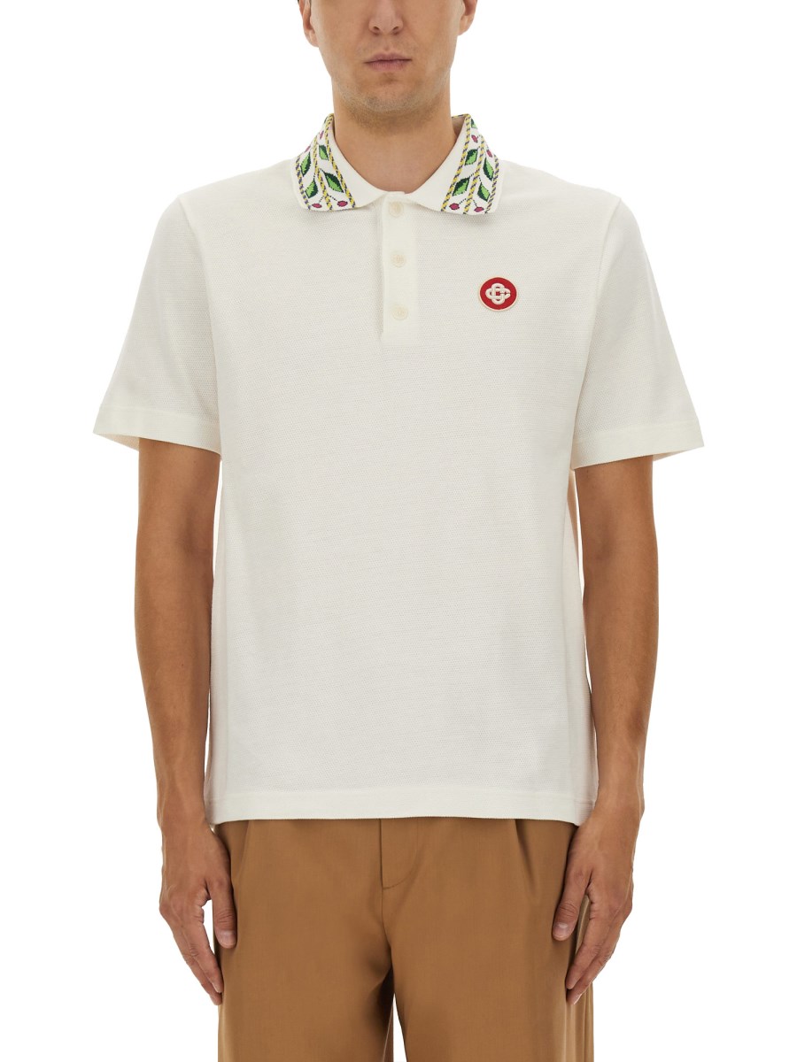 POLO IN PIQUÉ CLASSIC LAUREL