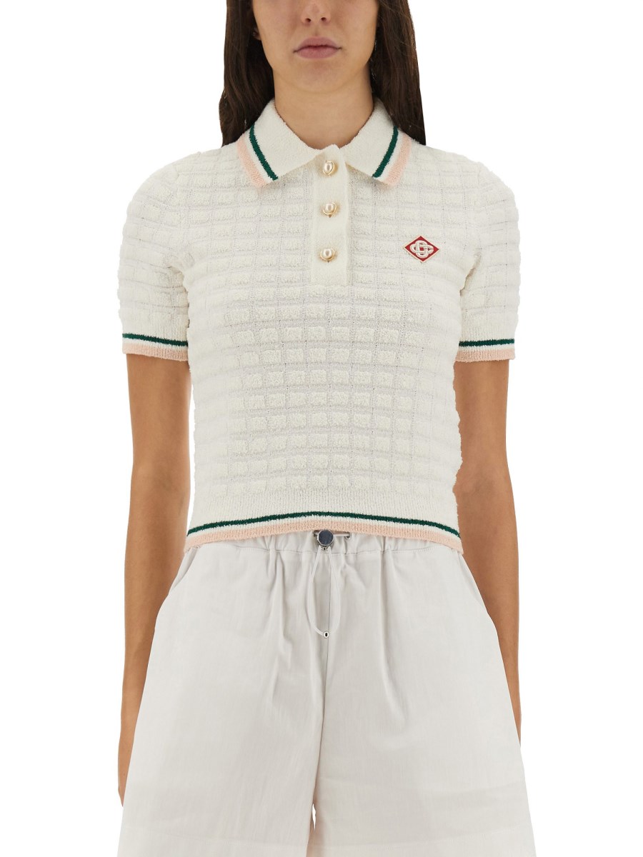 POLO IN COTONE BOUCLÉ
