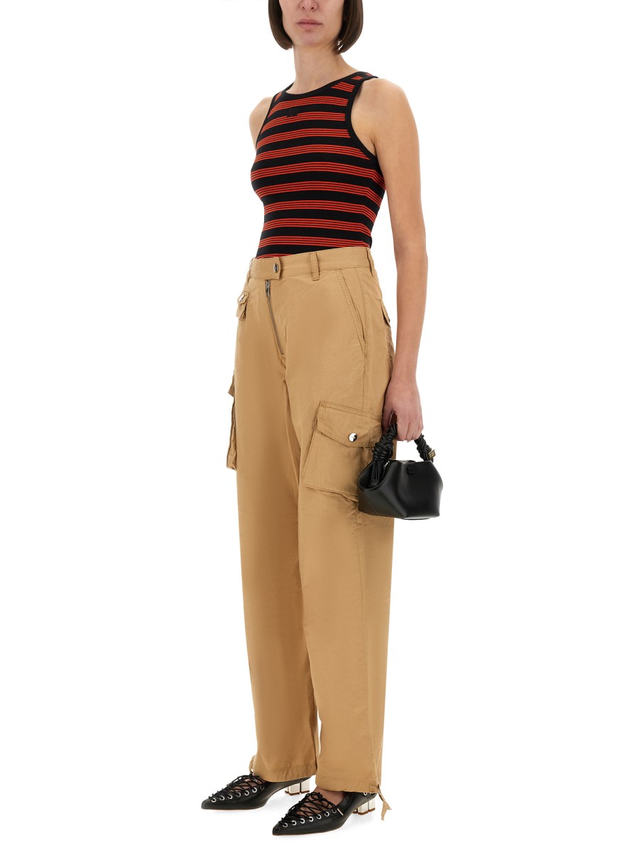 TOP IN COTONE A COSTINE 