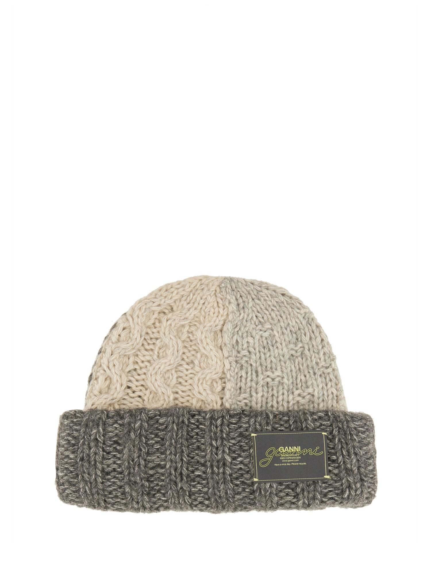 Ganni Cap With Logo In Multi