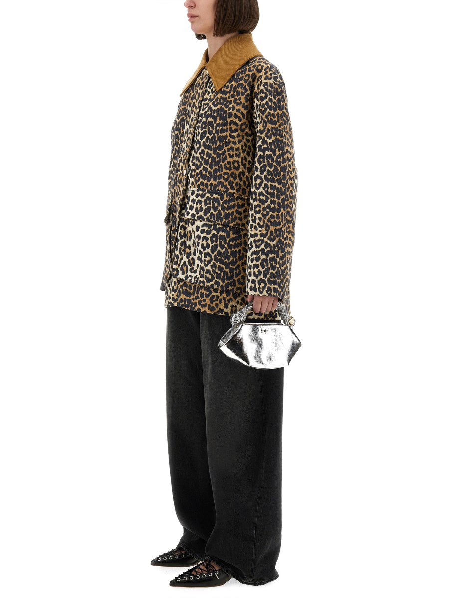 GIACCA MIDI LEOPARDATA