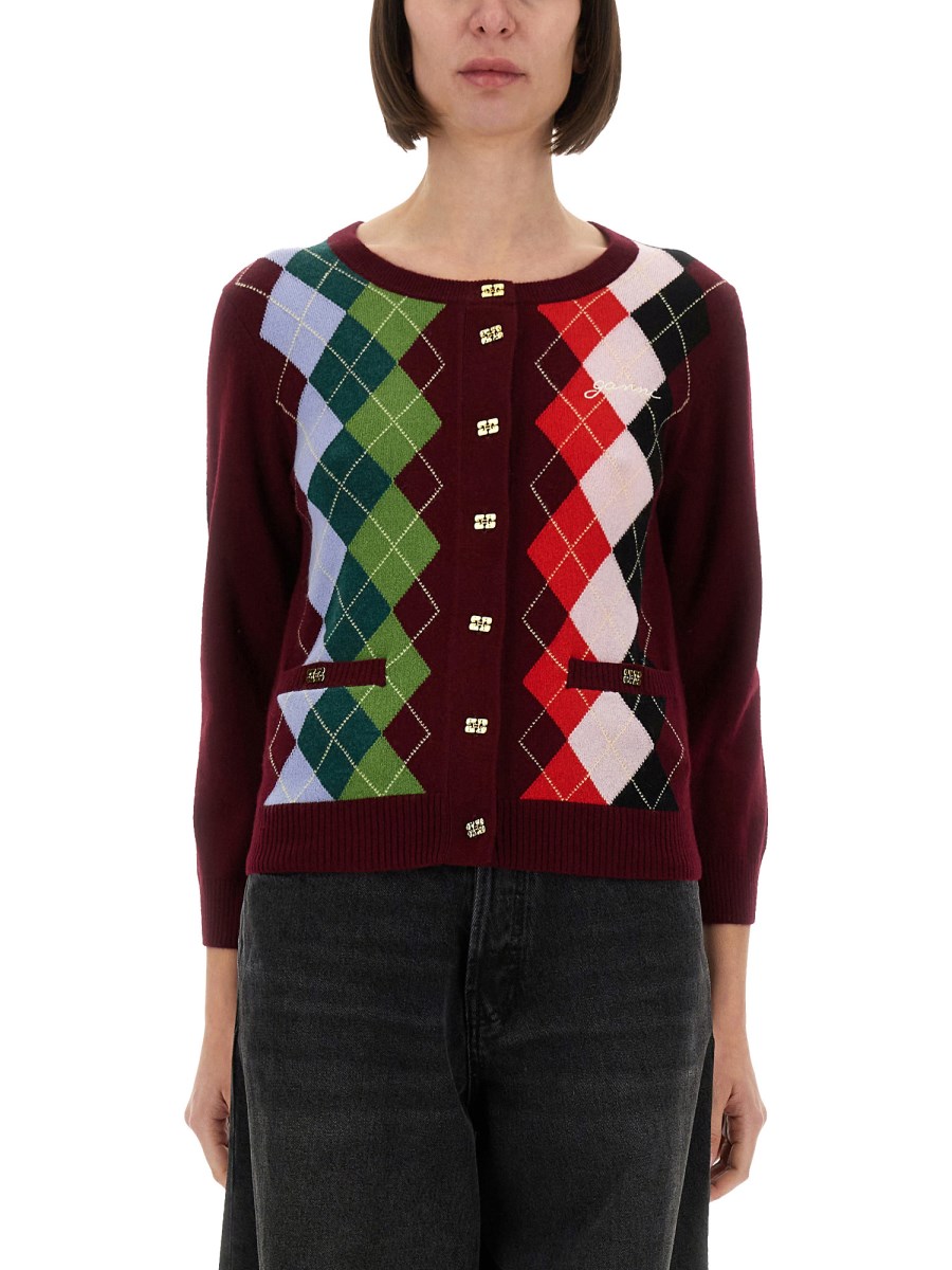 CARDIGAN IN CASHMERE JACQUARD
