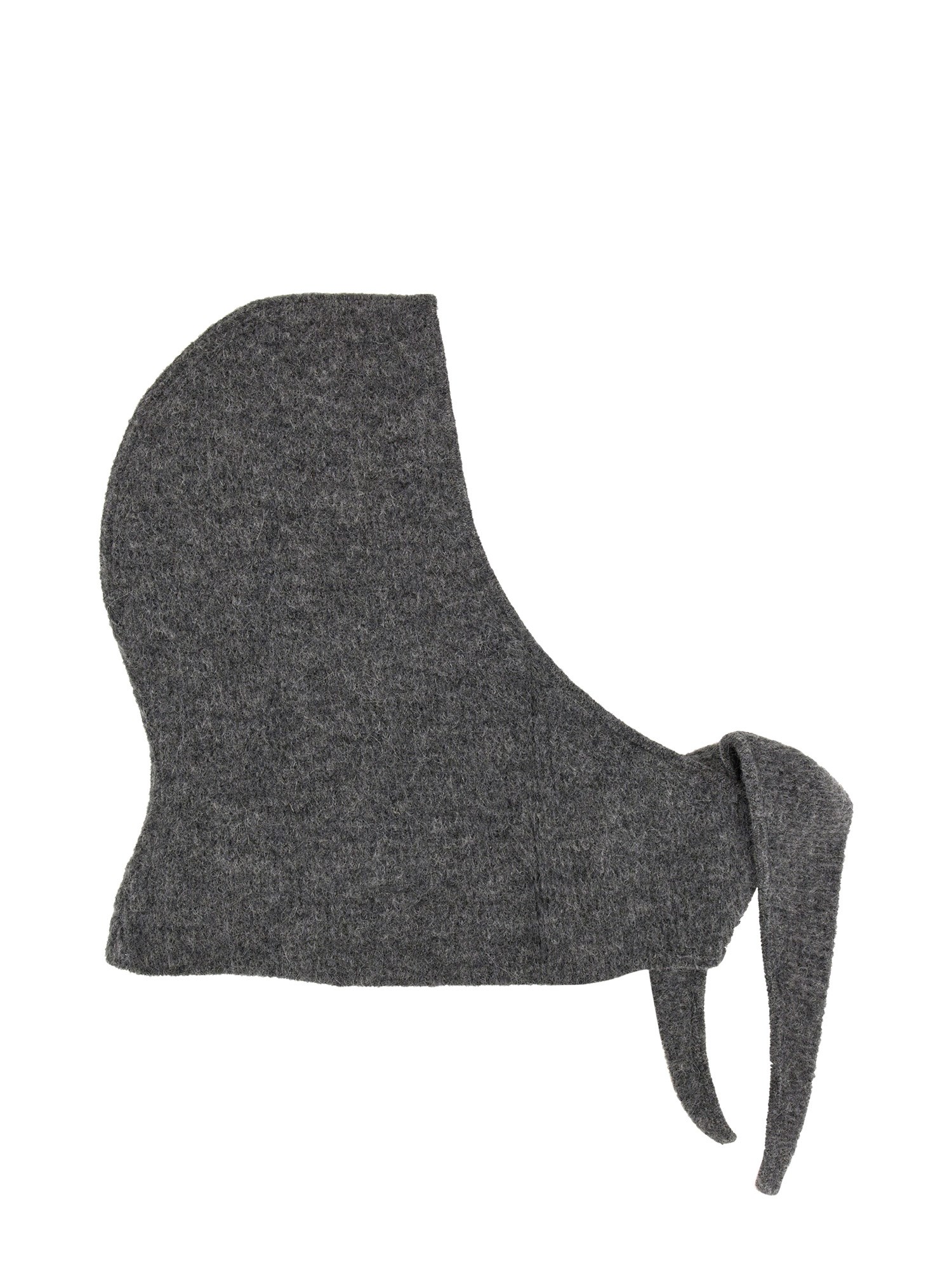 Ganni Cuffia In Misto Alpaca Stretch Grigio Donna