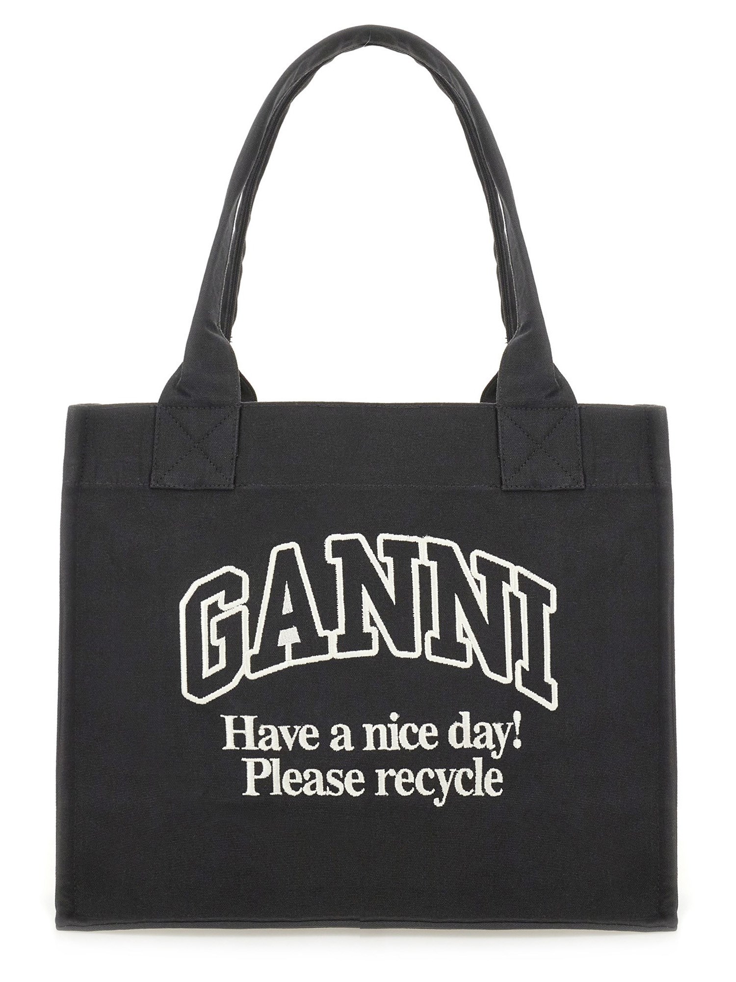 Ganni Women Large Tote Bag