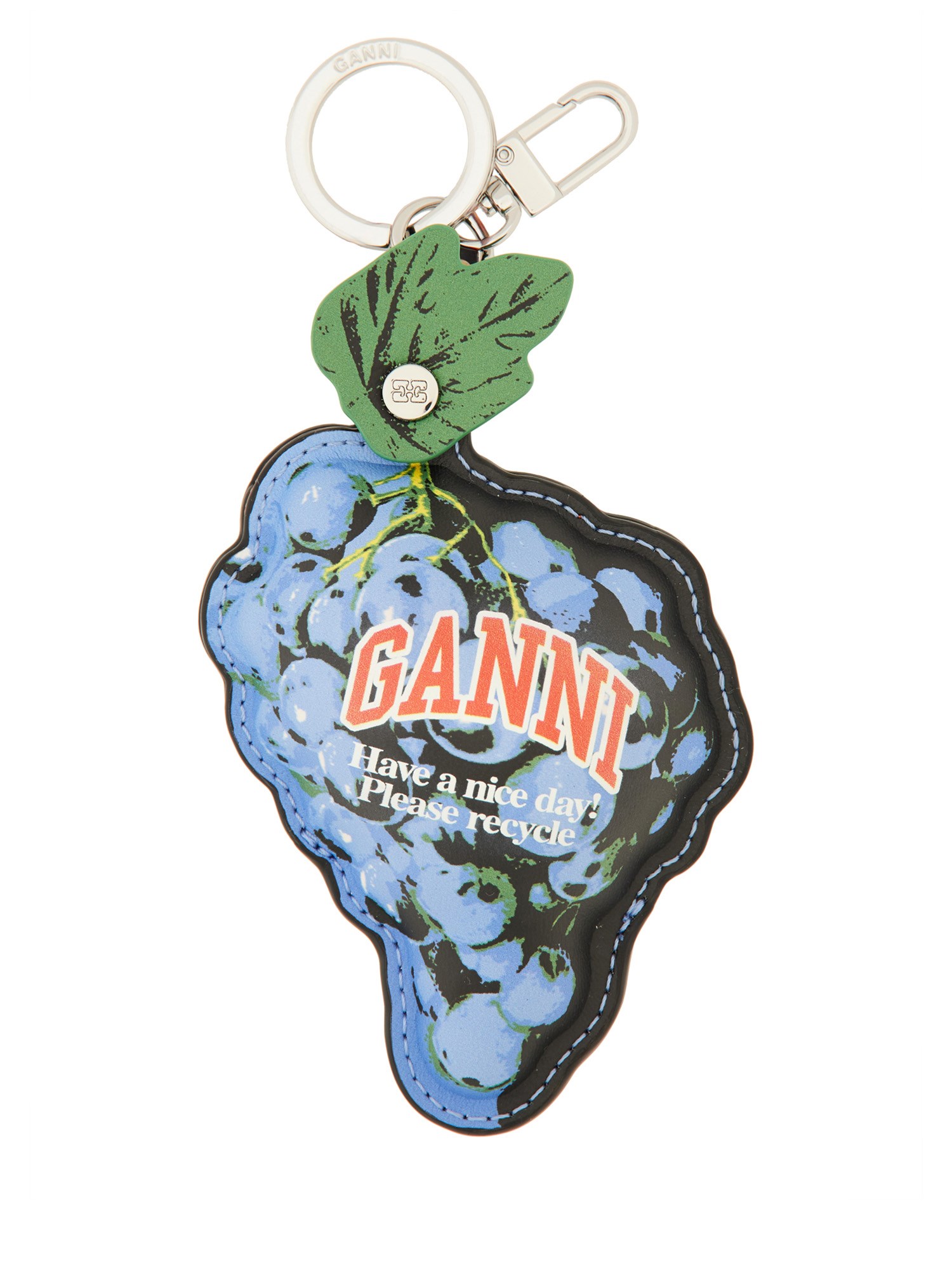 Ganni Keychain "grape" In Multi