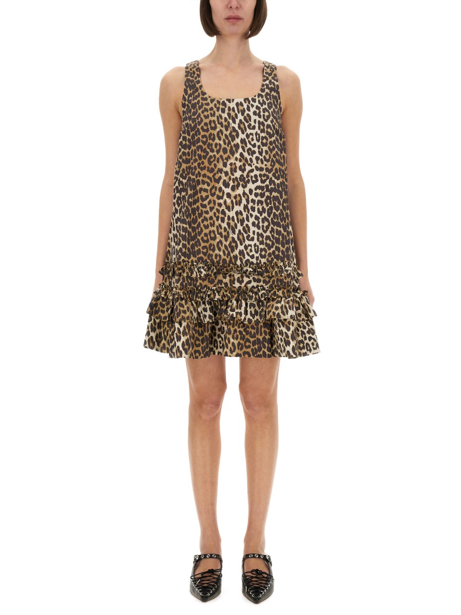 ABITO MINI LEOPARDATO