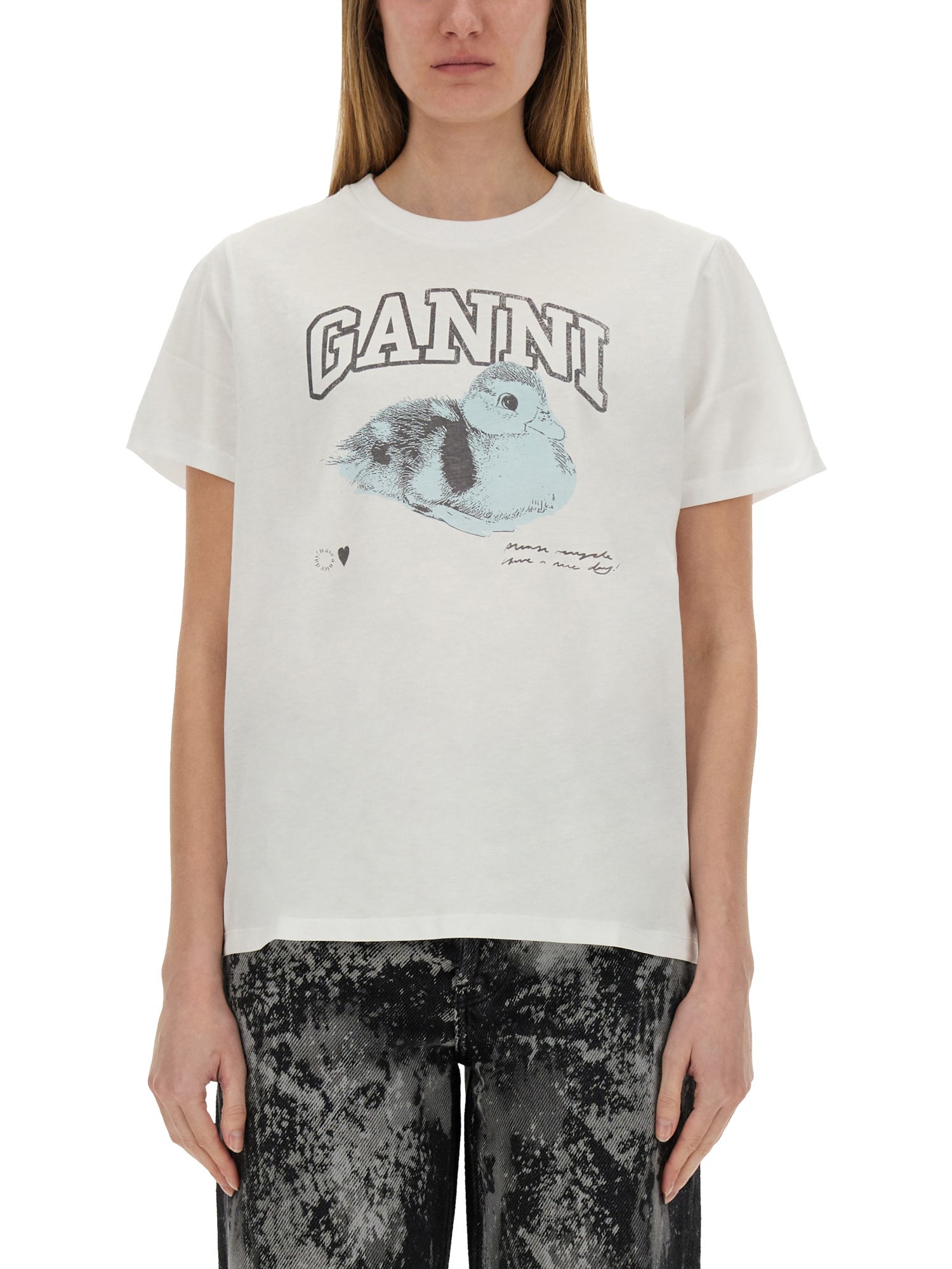 Ganni Basic Jersey Duckie Relaxed T-shirt