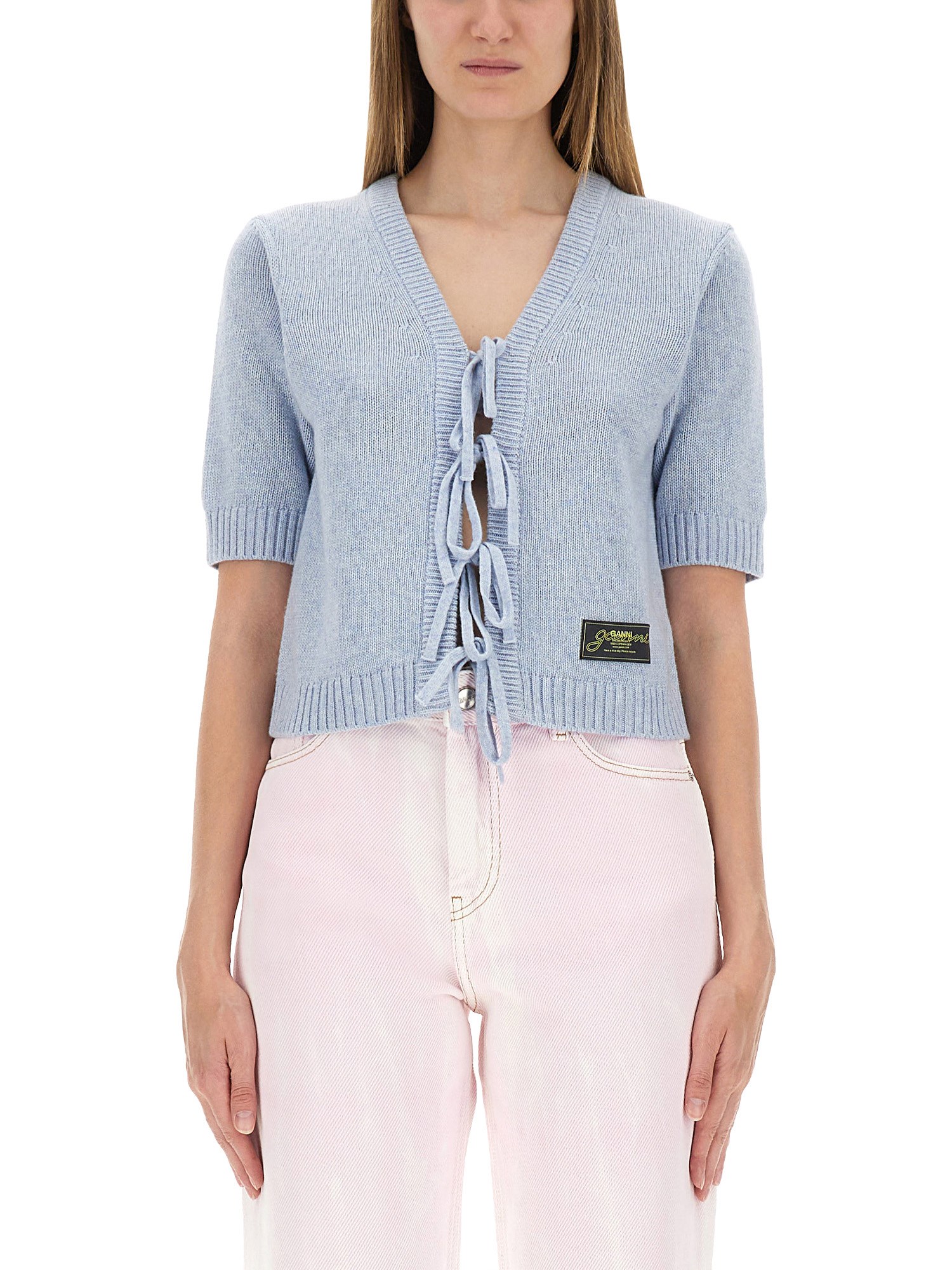 Ganni Cardigan With Bows