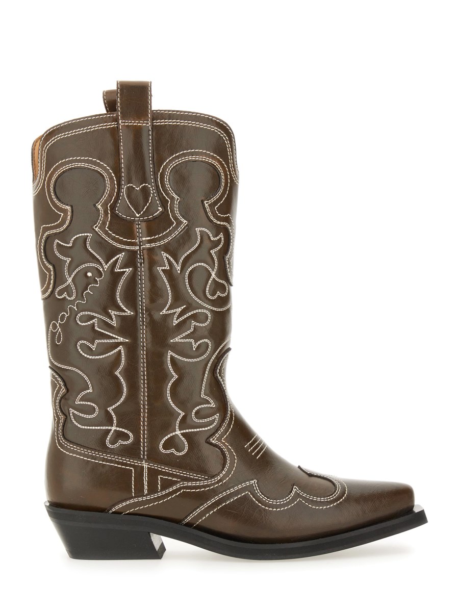 STIVALE WESTERN RICAMATO