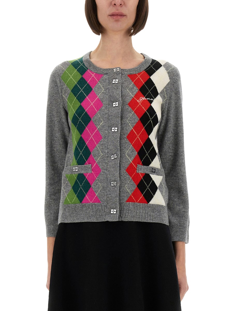 CARDIGAN IN CASHMERE JACQUARD 
