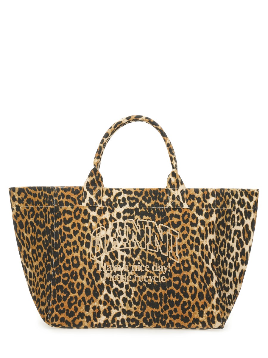 BORSA TOTE CON MOTIVO ANIMALIER