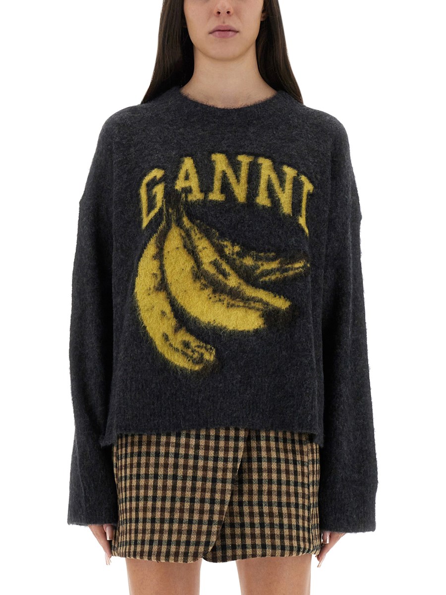 MAGLIA CON BANANA E LOGO