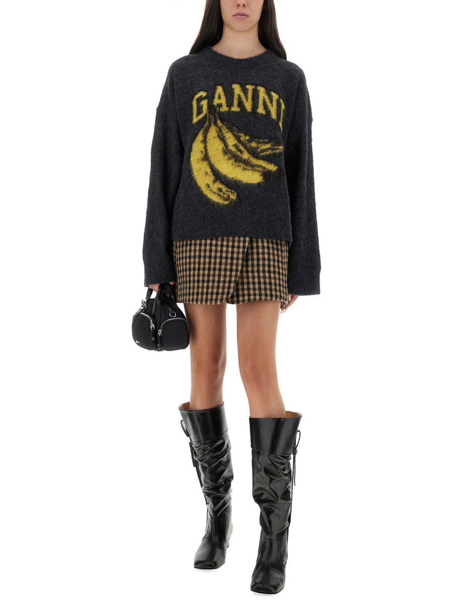 MAGLIA CON BANANA E LOGO