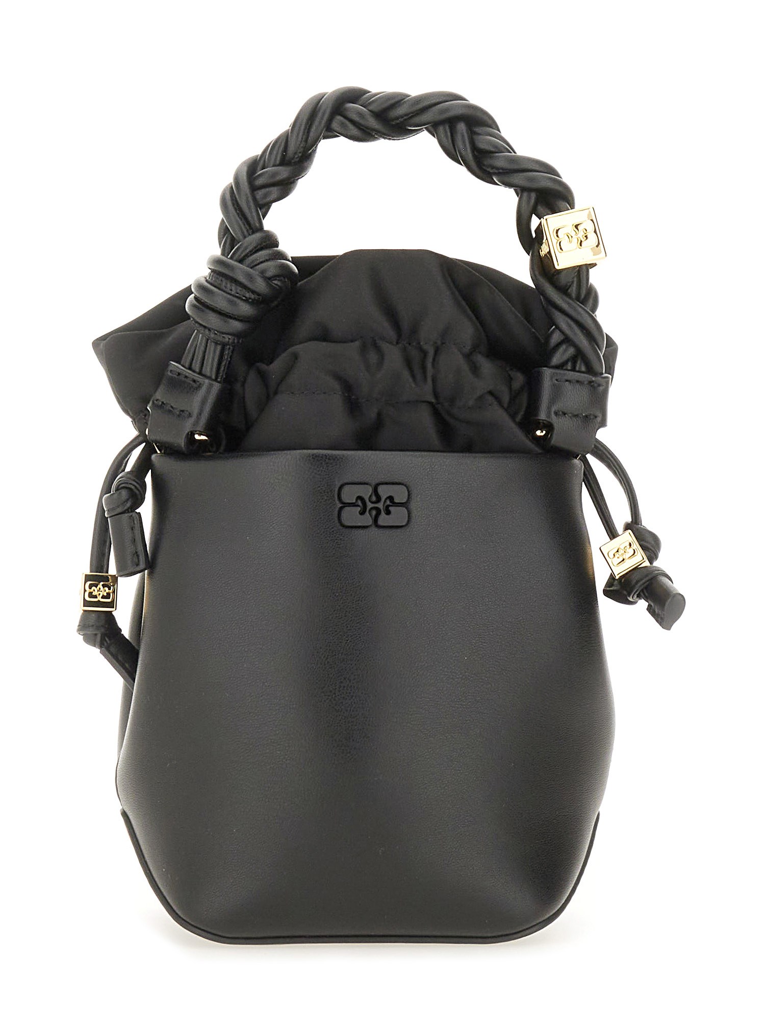 Ganni Mini "bou" Bag In Black