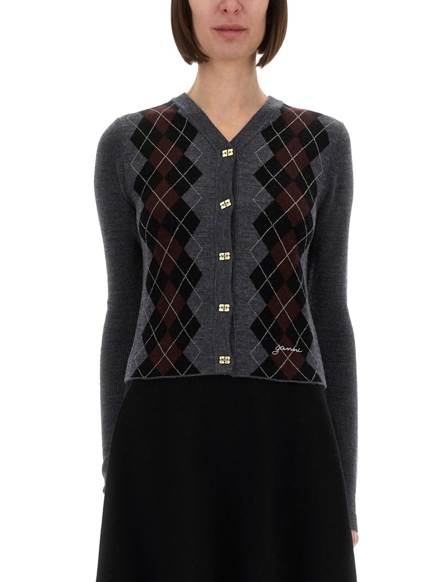 CARDIGAN IN LANA JACQUARD 