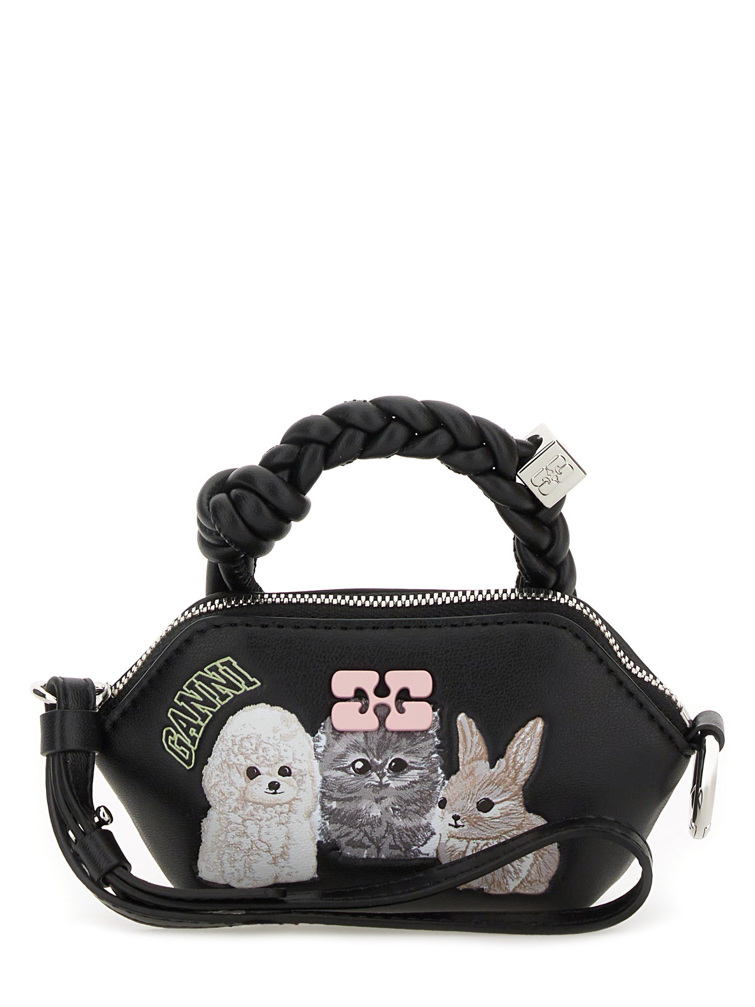 Ganni Women Nano Bou Animals Handbag