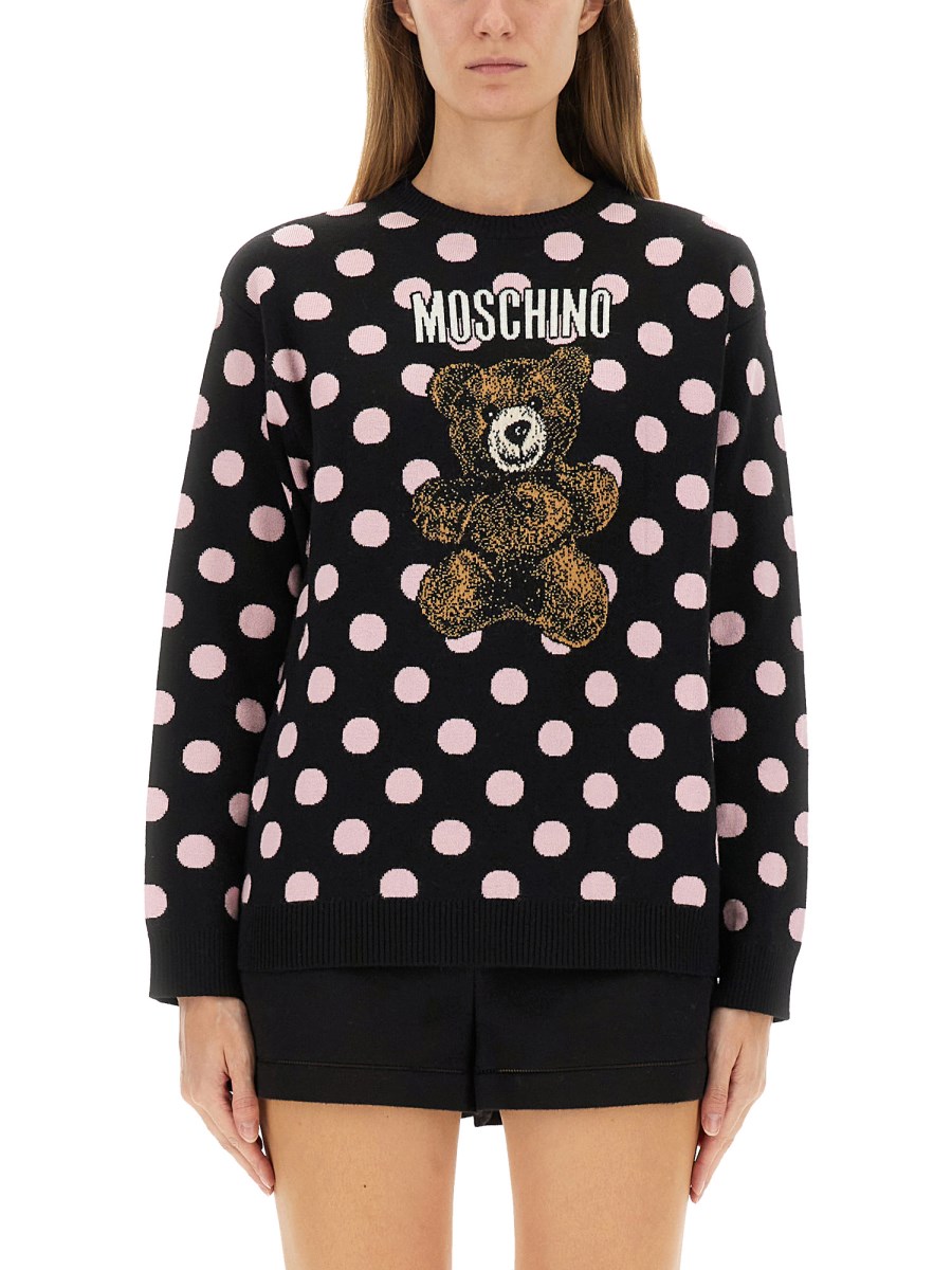 MAGLIA TEDDY POLKA DOTS