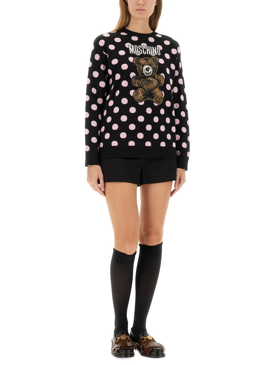 MAGLIA TEDDY POLKA DOTS