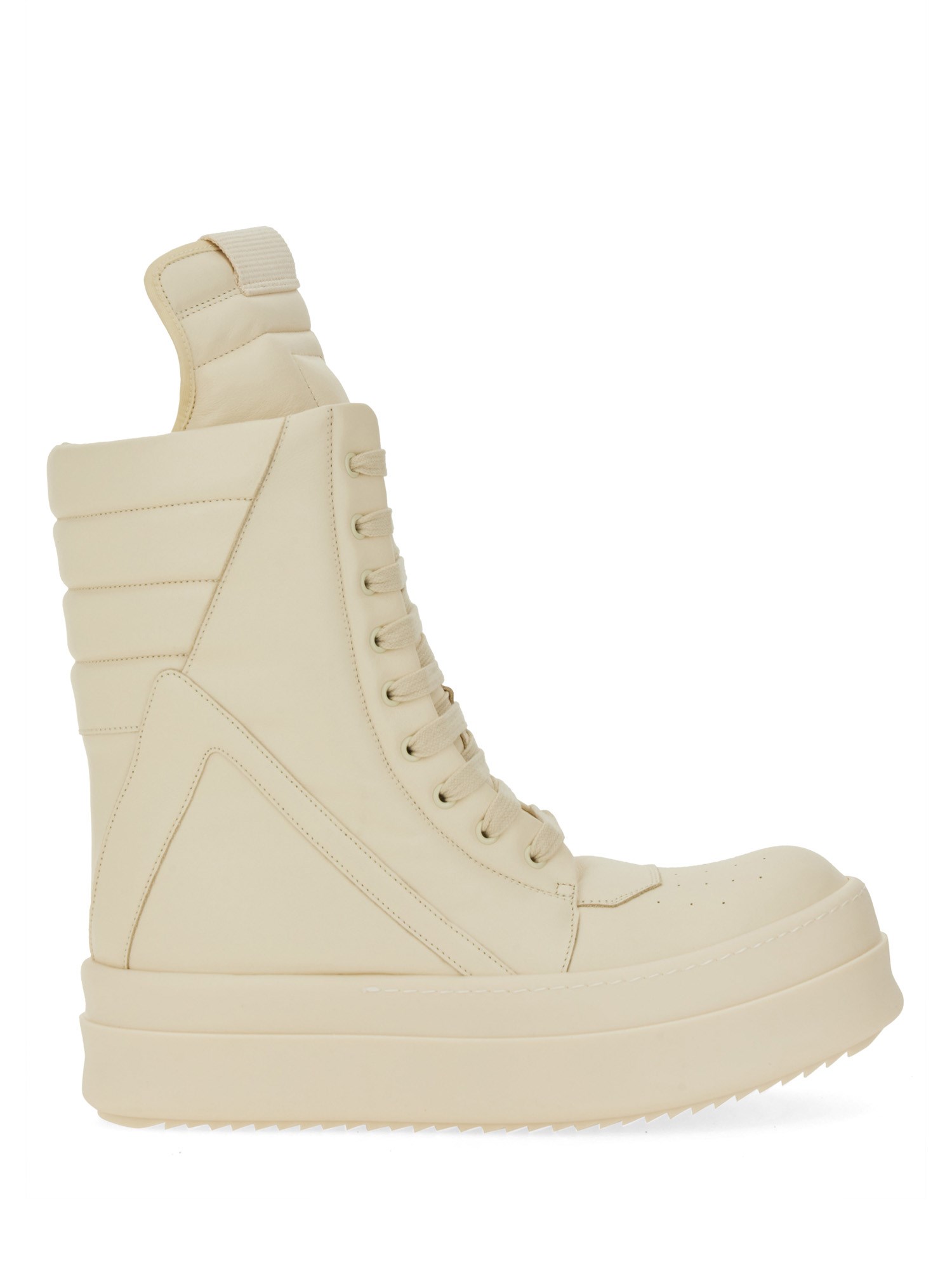 Rick Owens "concordians" Leather Sneaker In Sand