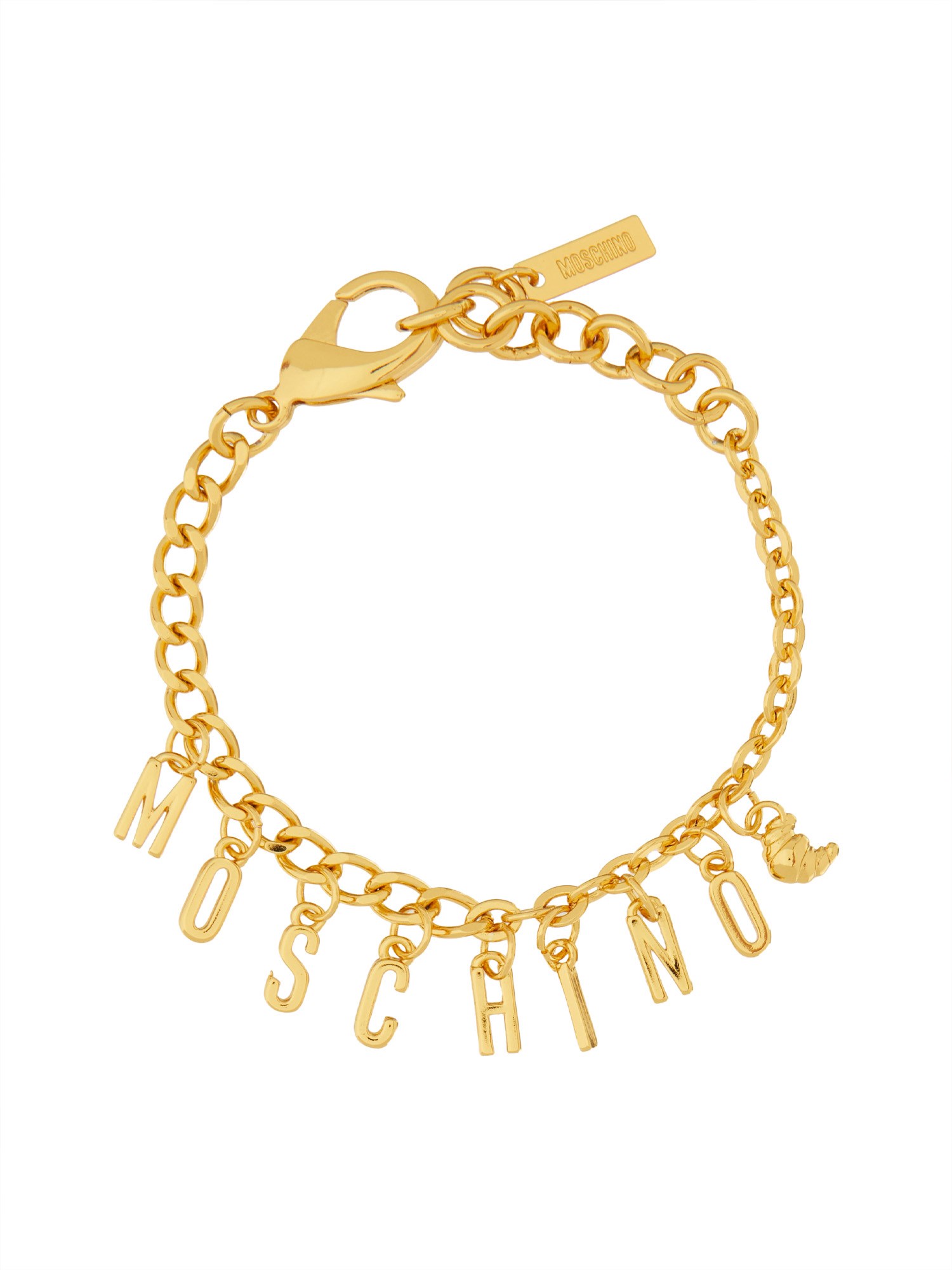 Moschino Bracciale Con Logo In Gold