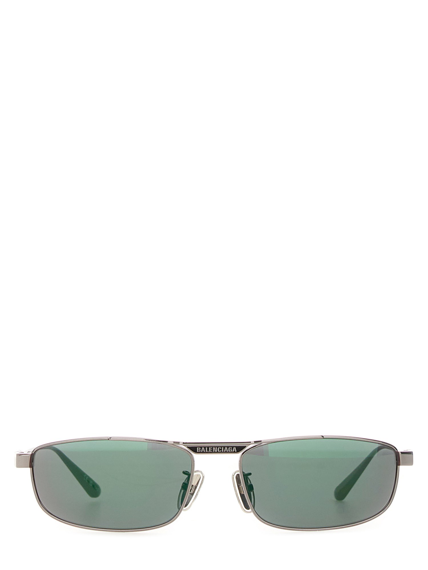Balenciaga "tag 3.0 Rectangle" Sunglasses In Metallic