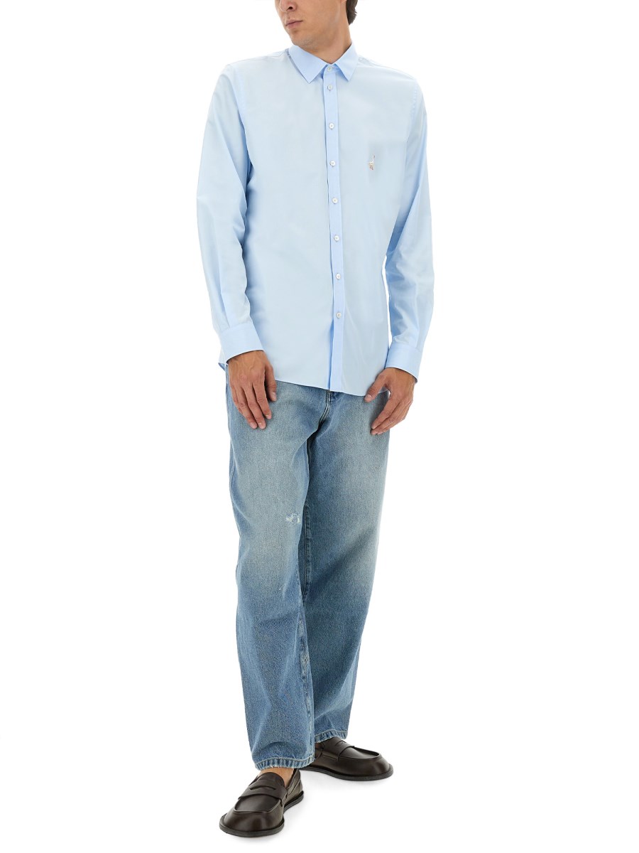 CAMICIA IN POPELINE DI COTONE 