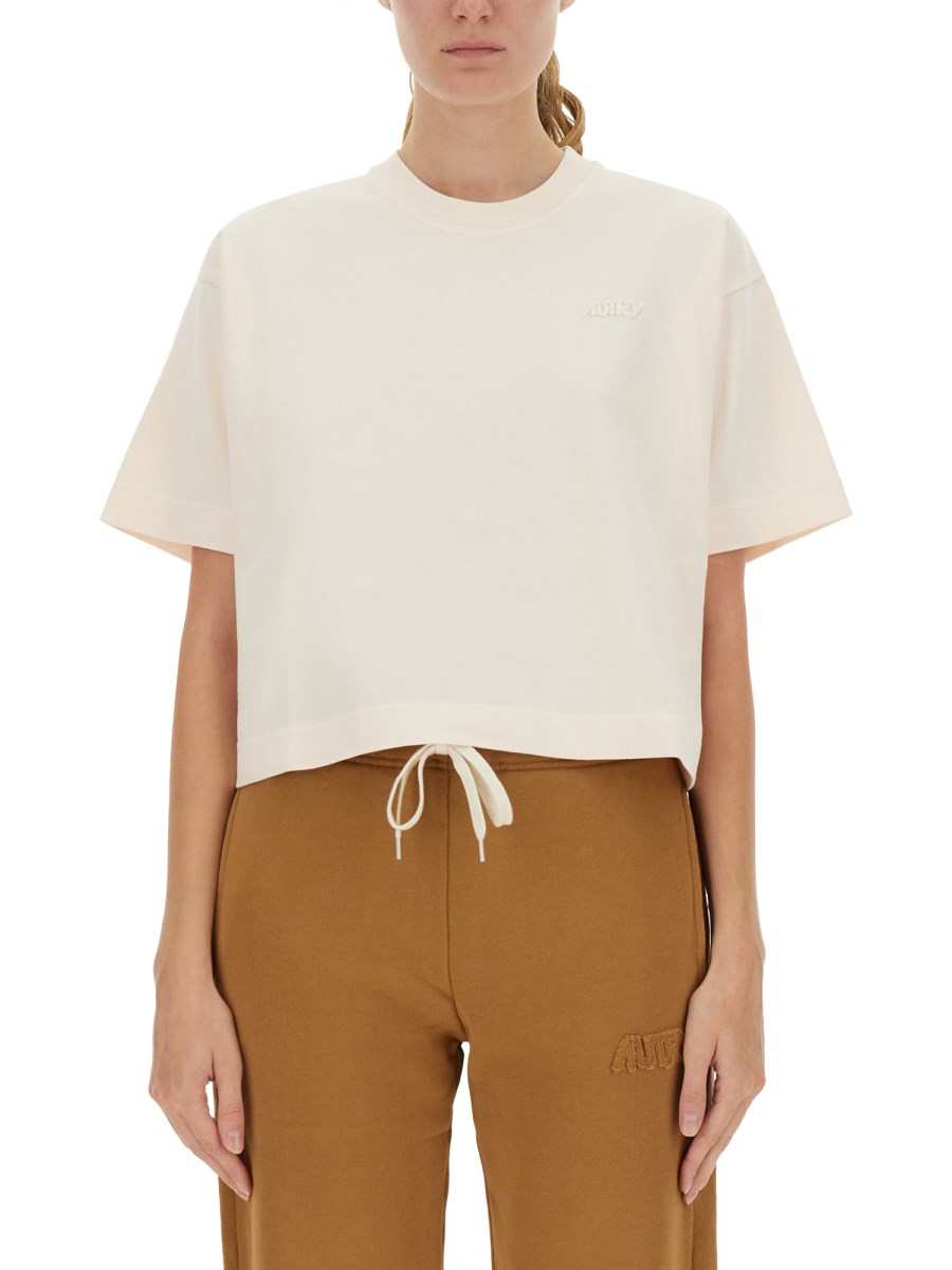 T-SHIRT CON LOGO IN TONO